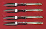 Stradivari by Wallace Sterling Silver Fruit Fork Set 4-piece HHWS 6" Custom Made