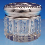 Gorham Sterling Silver Dresser Jar with Cut Crystal S3069 1 1/2" (#9148)