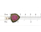 Sterling 10.50ct Watermelon Genuine Natural Tourmaline Crystal Pendant (#J6171)