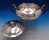 Axel Salomonsen Danish .925 Silver Tureen with Cover Wood 3-D Rings (#7406)