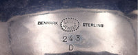 Georg Jensen Sterling Silver Master Salt Dish #243D Modern 4" x 2 3/4" (#7877)