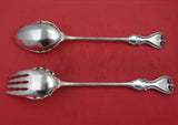 Old Colonial by Towle Sterling Silver Salad Serving Set 2pc AS 11 1/2" Elizabeth