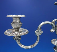 Rochambeau by Mueck-Carey Co Sterling Silver Candelabra Pair 3-Light (#6382)