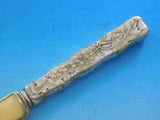 Lap Over Edge Acid Etched by Tiffany Sterling Dessert Knife GW HHAS w/ Grapes