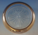 Bead Edge by Frank Whiting Sterling Silver Champagne Coaster with Glass (#2492)