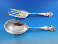 Georgian by Towle Sterling Silver Salad Serving Set 2pc All Sterling Original 9"