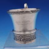 Jones, Lows and Ball Coin Silver Drinking Cup / Child's Cup Grape Motif (#8827)