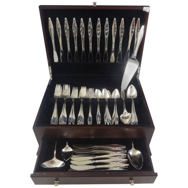 Lark by Reed & Barton Sterling Silver Flatware Set 12 Service 76 Pcs John Prip