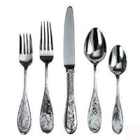 Japanese Bird Audubon by Ricci Stainless Steel Flatware Set 4 Service 20 pc New