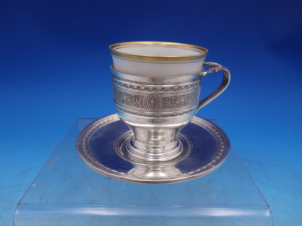 Wedgwood by International Sterling Silver Demitasse Cup Liner & Saucer (#7079)