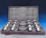 Tiffany and Co Sterling Silver Demitasse Set 12 Cups Saucers Lenox Liners #2692