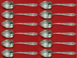 Wedgwood by International Sterling Grapefruit Spoon Custom Set 12 pcs Fluted