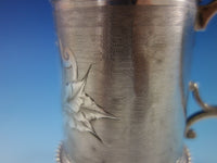 Gorham Coin Silver Baby Child's Cup Mug Engine Turned Chased and Brite-Cut #57