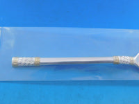 Aegean Weave Gold by Wallace Sterling Silver Horseradish Scoop 6 1/2" Custom