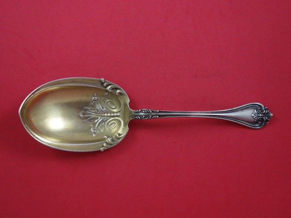 Richmond by Towle Sterling Silver Berry Spoon Gold Washed Fancy 8 3/4" Serving