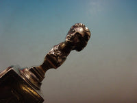 Bust by Gorham Sterling Silver Cracker Scoop 3D Figural Gold Washed 8 3/4"