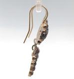 Genuine Natural Bohemian Garnet Drop Dangle Earrings with New 14k Wires (#J6481)