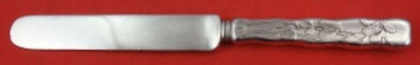 Lap Over Edge Acid Etched by Tiffany and Co Sterling Dessert Knife Foliage HH AS
