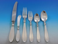 Princess Fuchsia by Frigast Sterling Silver Flatware Set Service 54 Pcs Dinner