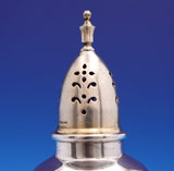 Rose Point by Wallace Sterling Silver Salt Pepper Shaker Set #4640-9 (#8926)