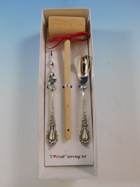 Eloquence by Lunt Sterling Silver I Love Crab Serving Set Crab Lovers Gift