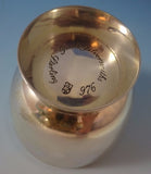 Towle Sterling Silver Punch Bowl and Cups with Turquoise Enamel 9pc set (#1392)