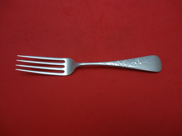 Antique Engraved #8 by Gorham Sterling Silver Dinner Fork 7 1/2"