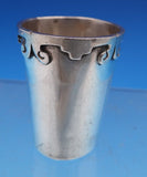 Mexican Sterling Silver Shot Glass Handwrought Bernice Goodspeed Aztec (#7729)