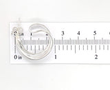 Georg Jensen Sterling Pair of Infinity Loop Earrings #452A with Pouch (#J6853)