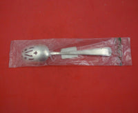 Embassy Scroll by Lunt Sterling Silver Serving Spoon Pierced Original 8 1/4" New