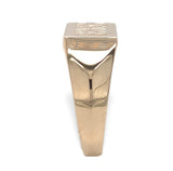 10k Yellow Gold Signet Ring with Initials "TAB" Size 3.75 Jewelry (#J7399)