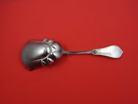 Strawberry  by Various Makers Coin Silver Fruit Scoop GW brite-cut  9 3/8"