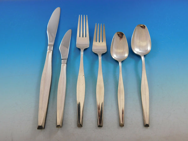 Classique by Gorham Sterling Silver Flatware Service For 8 Set 49 Pieces Modern