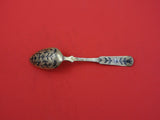 Russian Silver Dessert Spoon Moscow  1835 84=.875 vermeil Niello Enamel 6 3/4"