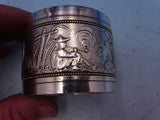 Japanese by Gorham Whiting Sterling Silver Napkin Ring Orig 1 7/8" Bird GW Bands