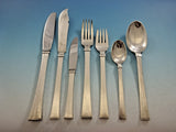 Bell by Hans Hansen Danish Sterling Silver Flatware Set 8 Service 58 Pcs Modern