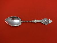 Medallion Coin by Unknown Coffee Spoon w/Pointed Bowl & Twist Brite-Cut 5 1/8"