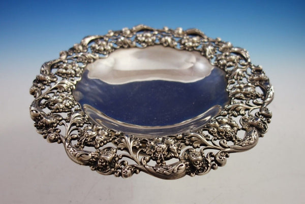 Meriden Britannia Sterling Silver Fruit Bowl Footed Pierced Design #896 (#2990)