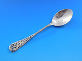 Pierced Handle by Tiffany Sterling Silver Ice Cream Spoon w/ bird foliage 6"