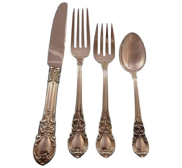 American Victorian by Lunt Sterling Silver Flatware Set Service 49 Pieces