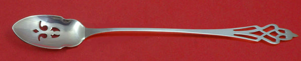 Pynchon By Lunt Sterling Silver Olive Spoon Pierced Long 7 3/8" Custom