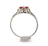 14k Gold Child's or Pinky .67ct Genuine Natural Ruby Filigree Ring Small #J6460