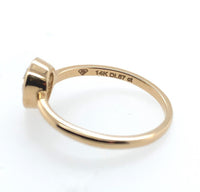14k Yellow Gold .57ct Rose Cut Champagne Genuine Natural Diamond Ring (#J6022)