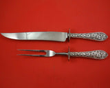 Easter Lily by Frank Whiting Sterling Silver Roast Carving Set 2pc HH WS