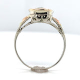 14k White Gold 3.24 Carat Cushion Cut Genuine Natural Peridot Ring (#J6551)