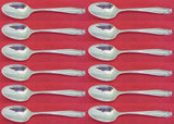 Stradivari by Wallace Sterling Silver Demitasse Spoon Set 12 pieces 4"