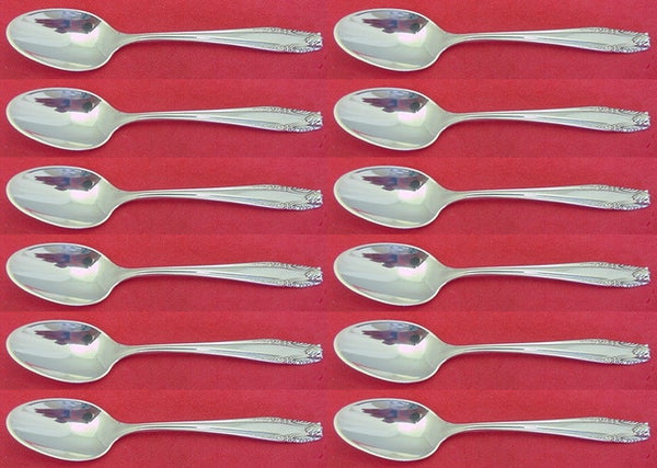 Stradivari by Wallace Sterling Silver Demitasse Spoon Set 12 pieces 4"