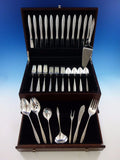 Spanish Lace by Wallace Sterling Silver Flatware Set for 12 Service 56 Pieces