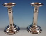 Meriden Britannia Co Sterling Silver Candlestick Pair #396 6 1/2" Tall (#2616)