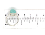 18k White Gold 5.73 Carat Genuine Natural Aquaprase Ring Size 7.5 (#J7215)
